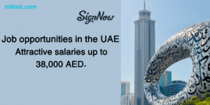 Job opportunities in the UAE Attractive salaries up to 38,000 AED