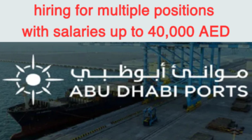 hiring for multiple positions with salaries up to 40000 AED